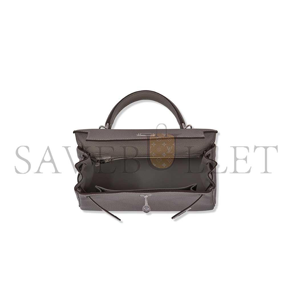 HERMÈS TOGO LEATHER RETOURNÉ KELLY 25 WITH PALLADIUM HARDWARE (25*17*7cm) 